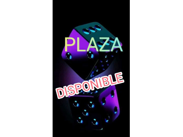 PLAZA DISPONIBLE