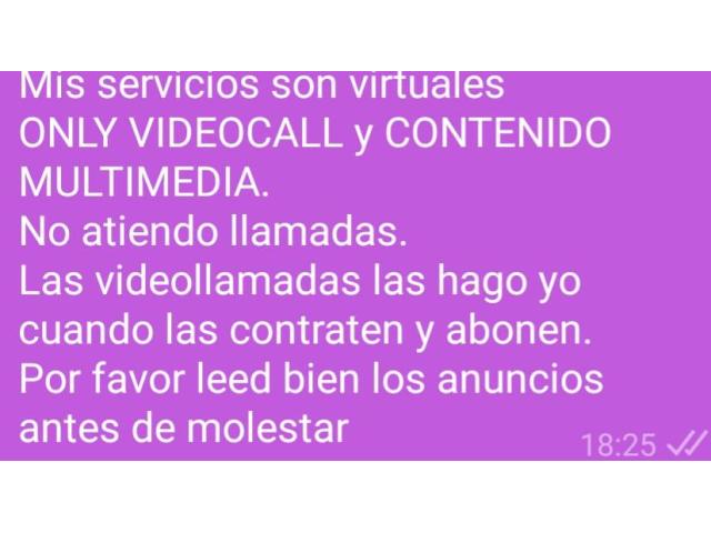 Only videocall y contenido multimedia