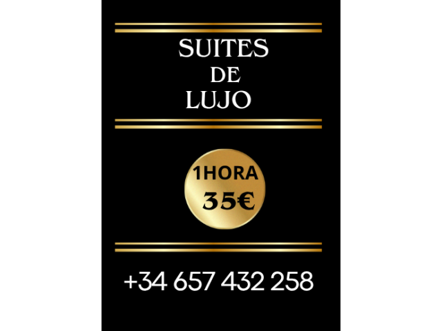 Suites de lujo alquiler 1/h 35 euros