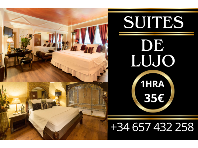 Suites de lujo alquiler 1/h 35 euros