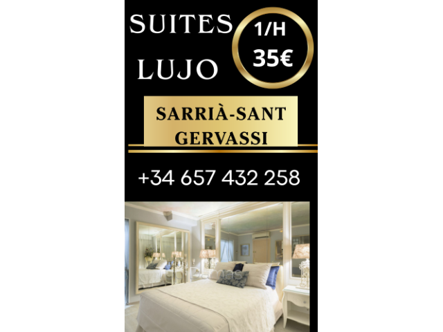 Suites de lujo alquiler 1/h 35 euros