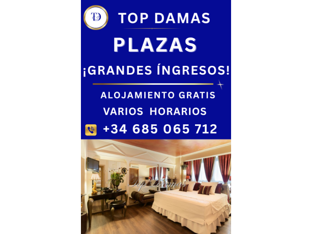 PLAZA CON ESTANCIA GRATIS