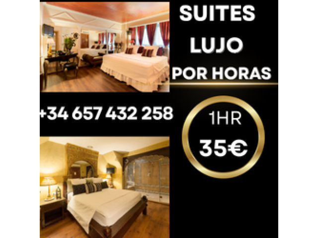 Suites de lujo por horas, máxima discreción