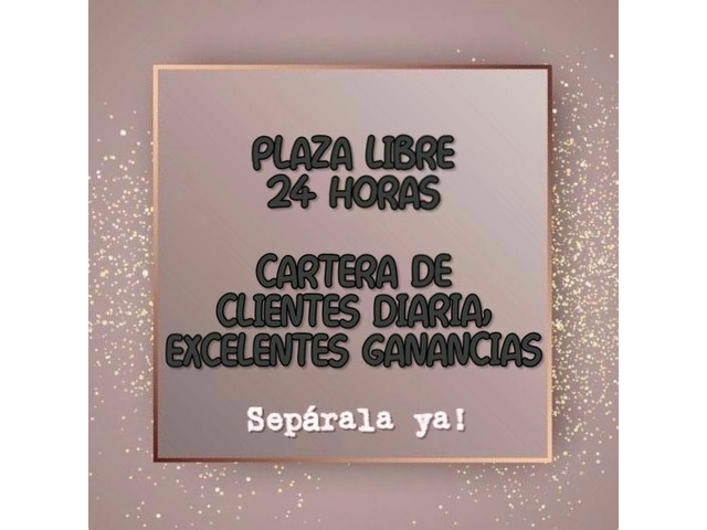TENEMOS PLAZA LIBRE PARA JAVENESITAS