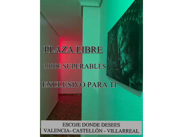 PLAZA LIBRE EN VILLARREAL-ALTOS INGRESOS