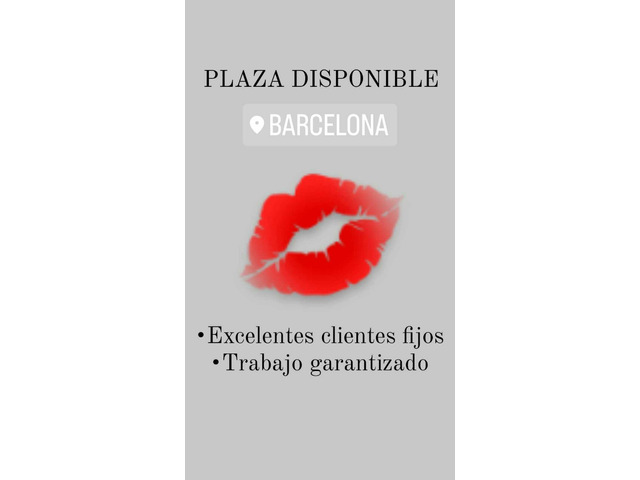 PLAZA DISPONIBLE EN BARCELONA